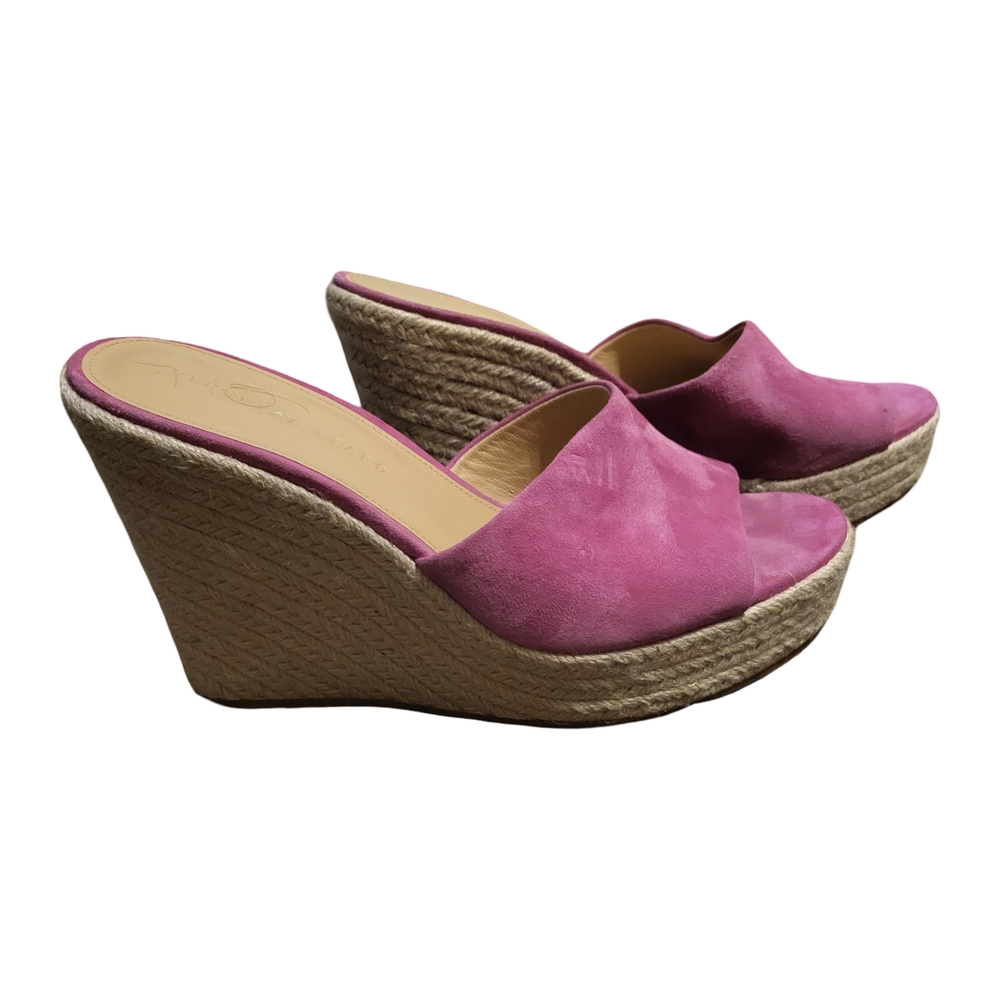 Veronica Beard Pink Wedge Sandals